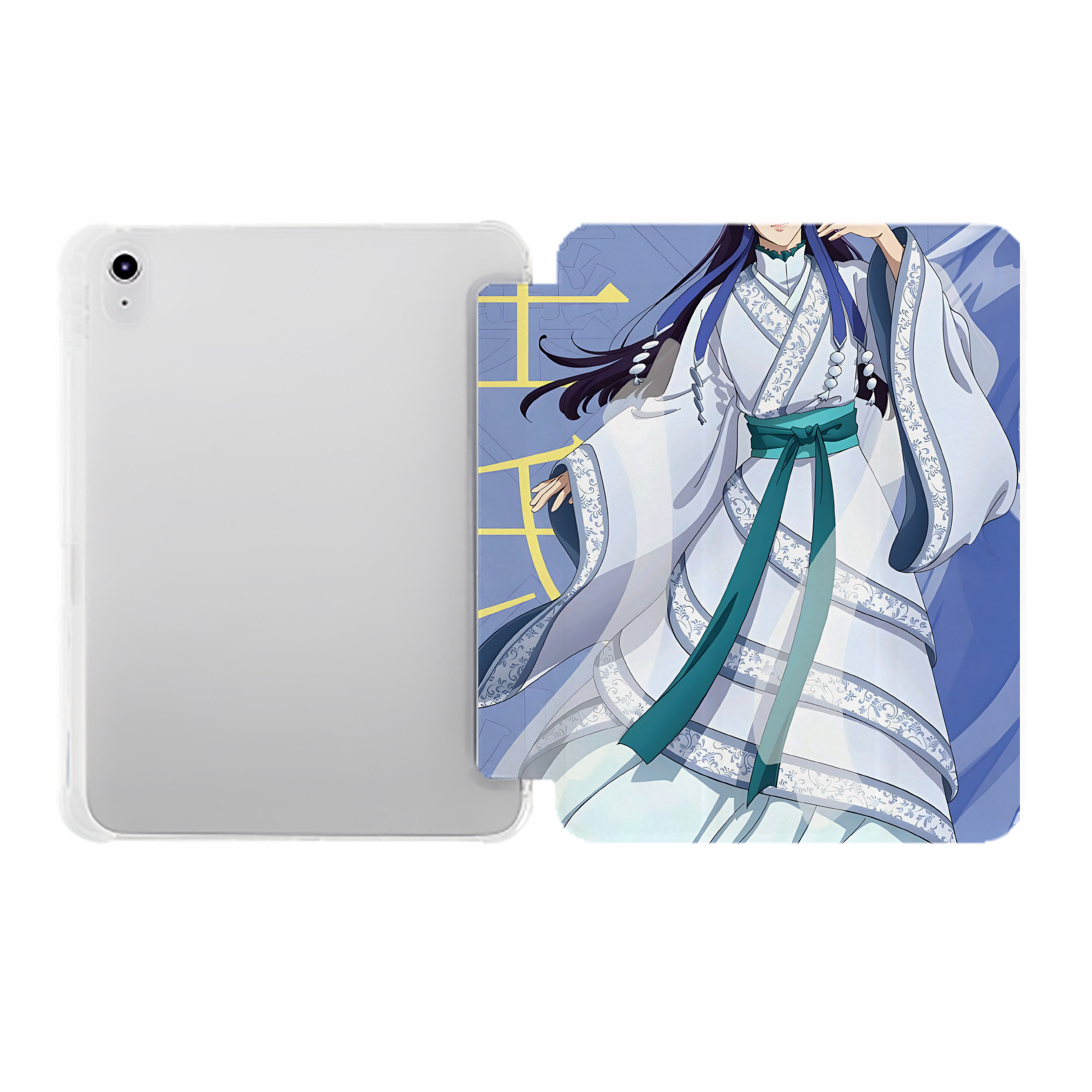 （画像用） 薬屋のひとりごと The Apothecary Diaries IPad ケース ペン収納付き 三つ折りスタンド PUレザー×シリコン 対応機種9.5/10.5/10.9インチ
